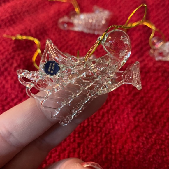 Hand blown Glass Singing & Flying Angel Ornaments - Set Of 5 - Picture 5 of 5